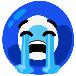 nazar amulet and loudly crying face