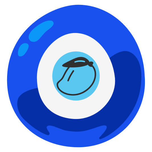 Nazar amulet and Mango