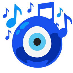 nazar amulet and musical notes