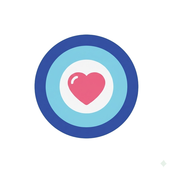 Nazar amulet and Pink heart