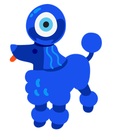 nazar amulet and poodle