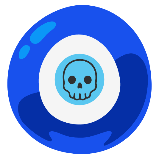 Nazar amulet and Skull