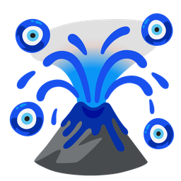 nazar amulet and volcano