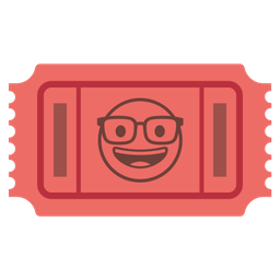 Nerd face and Admission tickets