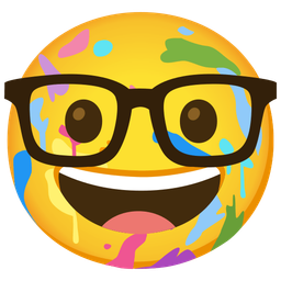 Nerd face and Artist palette