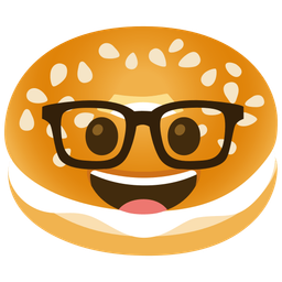 Nerd face and Bagel