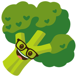 Nerd face and Broccoli