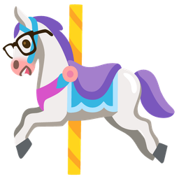 Nerd face and Carousel horse