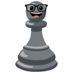 Nerd face and Chess pawn