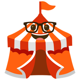 Nerd face and Circus tent
