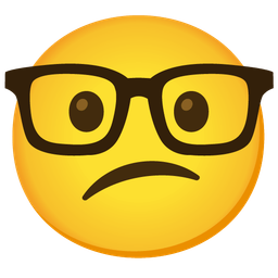 Nerd face and Confused face