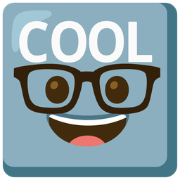 Nerd face and COOL button