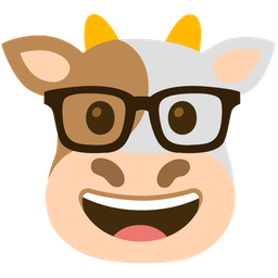 Nerd face and Cow face