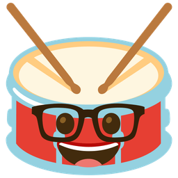 Nerd face and Drum