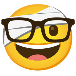 Nerd face and Face with head-bandage