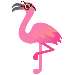 Nerd face and Flamingo
