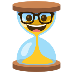 Nerd face and Hourglass not done