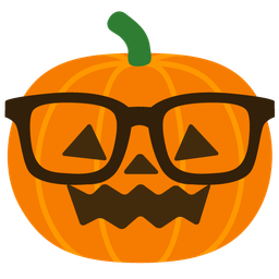 Nerd face and Jack-o-lantern