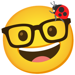 Nerd face and Lady beetle