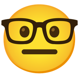 Nerd face and Neutral face
