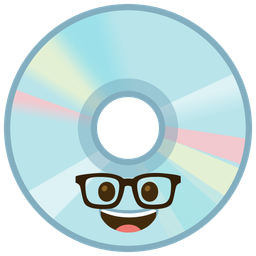 Nerd face and Optical disk