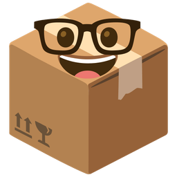 Nerd face and Package