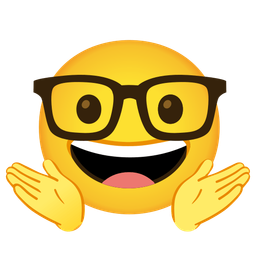 Nerd face and Person shrugging