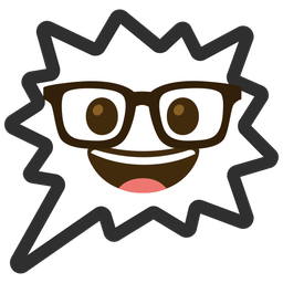 Nerd face and Right anger bubble