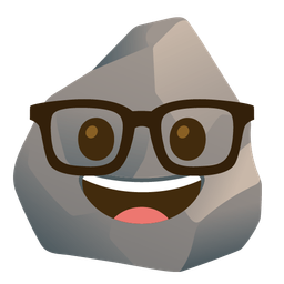 Nerd face and Rock