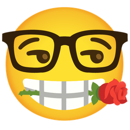 Nerd face and Rose