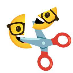 Nerd face and Scissors