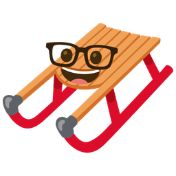 Nerd face and Sled