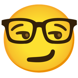 Nerd face and Smirking face