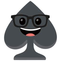 Nerd face and Spade suit