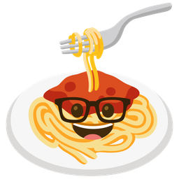 Nerd face and Spaghetti