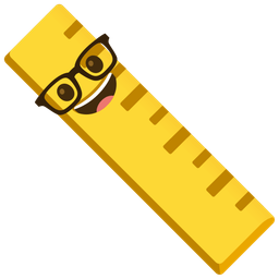 Nerd face and Straight ruler