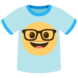 Nerd face and T-shirt
