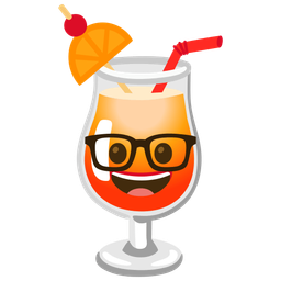 Nerd face and Tropical drink