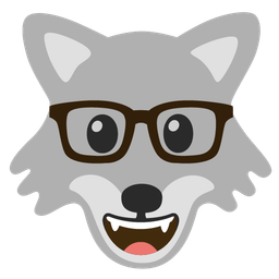 Nerd face and Wolf