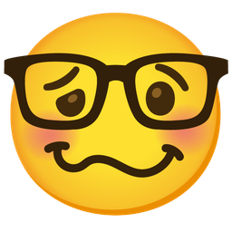 Nerd face and Woozy face