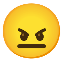 neutral face and angry face