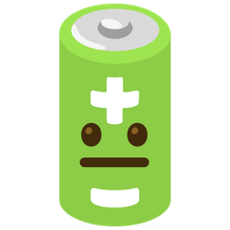 neutral face and battery