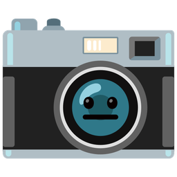 neutral face and camera