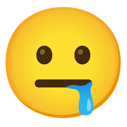 neutral face and drooling face