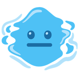 neutral face and droplet