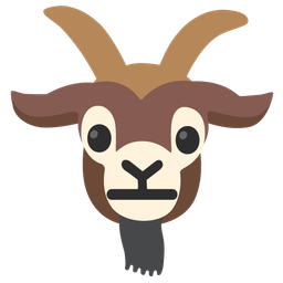 neutral face and goat