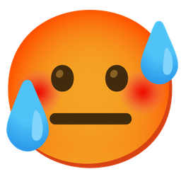 neutral face and hot face