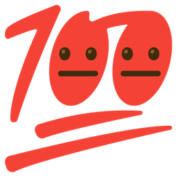 neutral face and hundred points