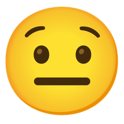 neutral face and hushed face