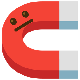 neutral face and magnet